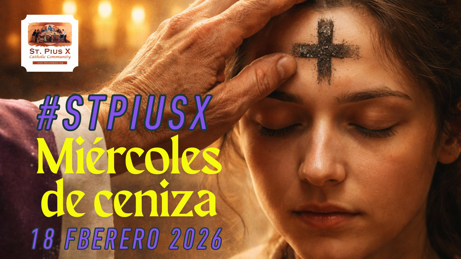 #Misa Miércoles de ceniza #StPiusX Padre Ángel Aguilar