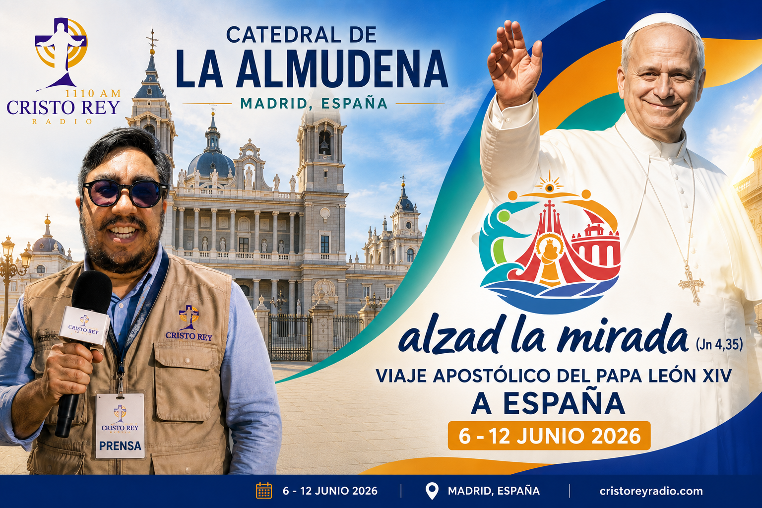 La Catedral de Santa María la Real de la Almudena es la catedral de la Arquidiócesis de Madrid En la visita del Papa León XIV a España