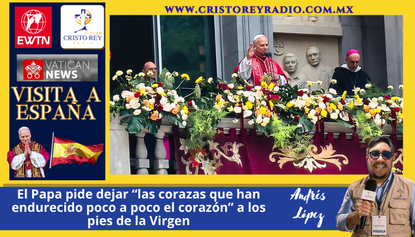 El Papa pide dejar “las corazas que han endurecido poco a poco el corazón” a los pies de la Virgen