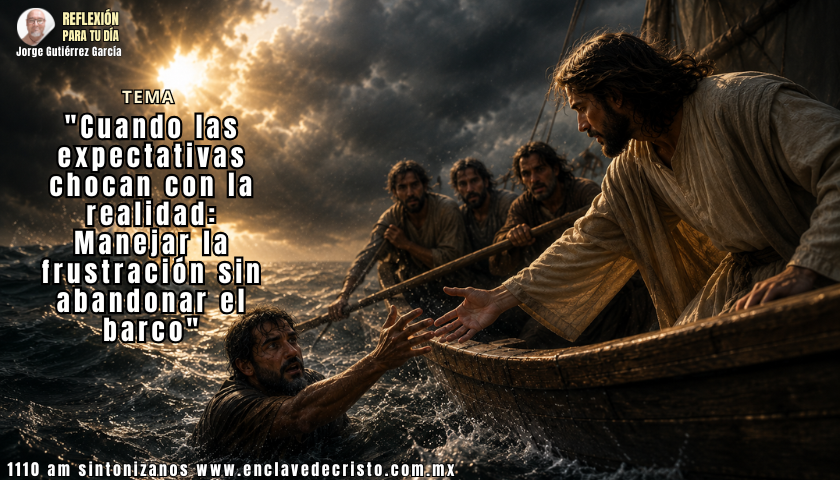 Reflexión Jorge Gutiérrez García / Tema: “Cuando las expectativas chocan con la realidad: Manejar la frustración sin abandonar el barco”.
