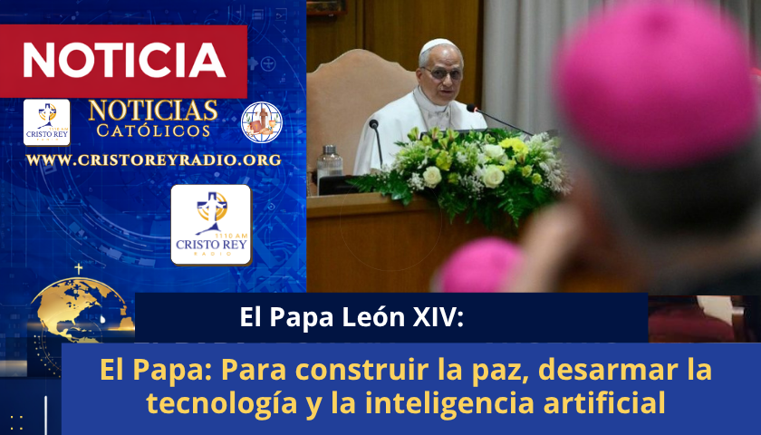 El Papa: Para construir la paz, desarmar la tecnología y la inteligencia artificial
